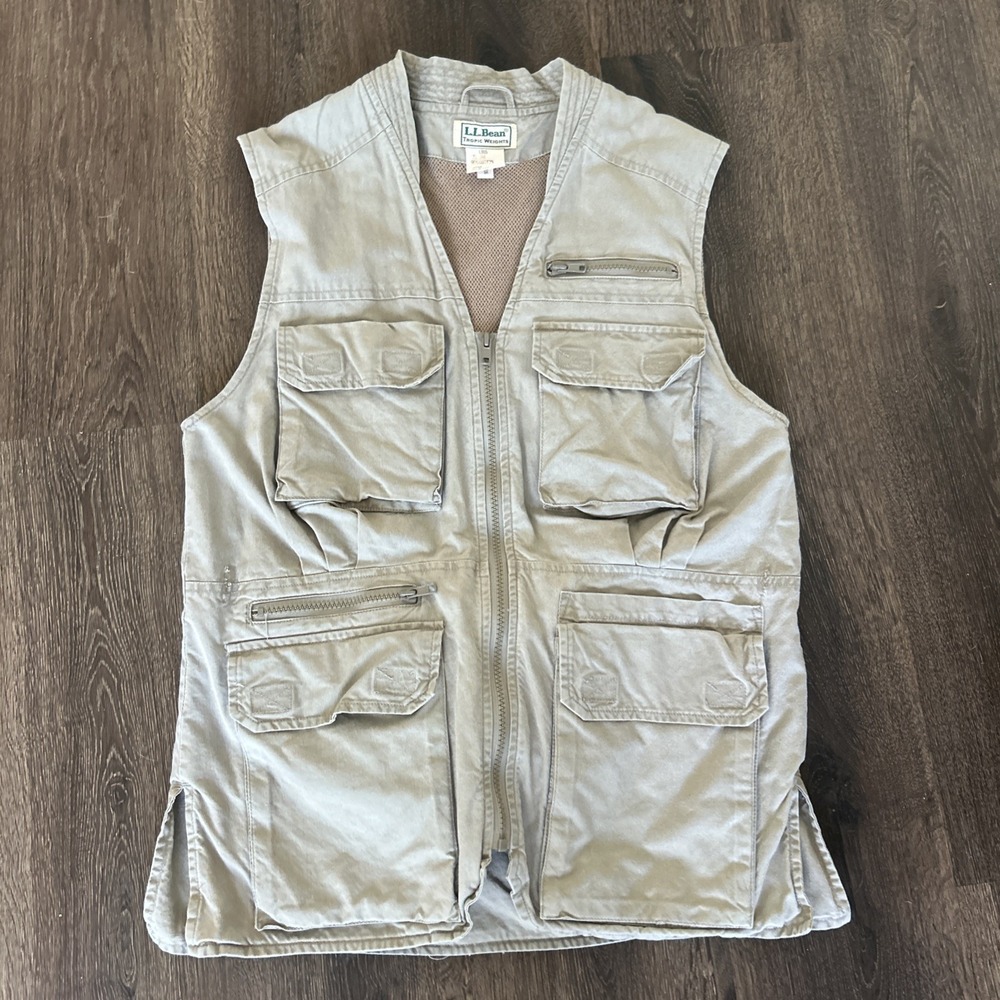 L.L Bean Men's Unisex Tropic Weights Utility Hunting Travel Safari VTG Vest S